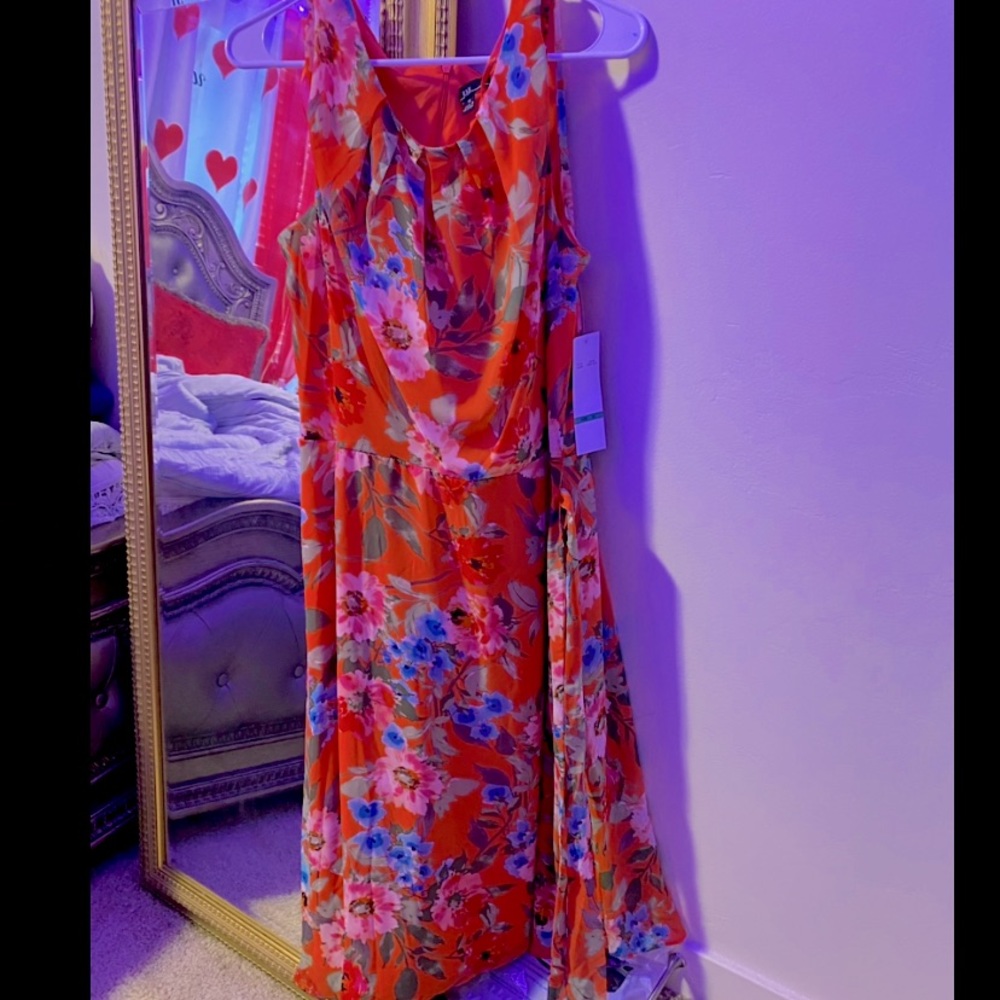 floral midi-maxi dress !